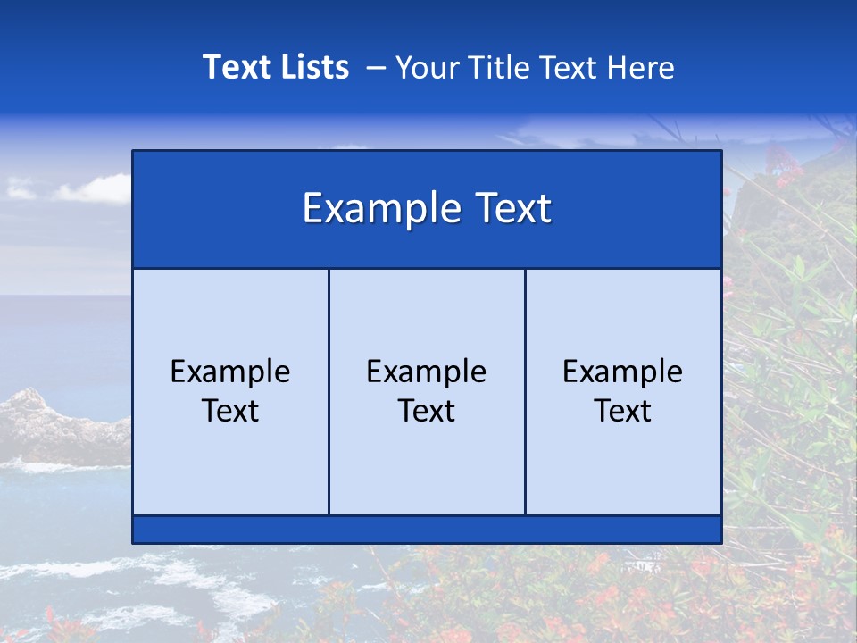 Tourism Panorama House PowerPoint Template