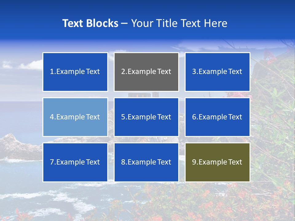 Tourism Panorama House PowerPoint Template