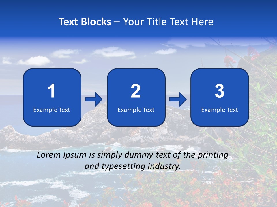 Tourism Panorama House PowerPoint Template