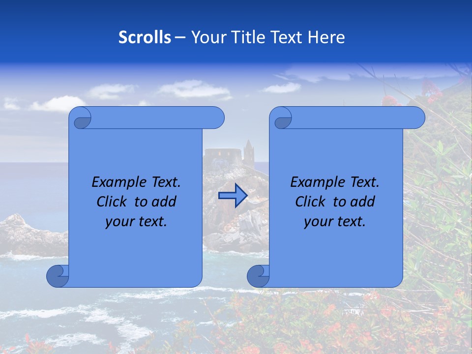 Tourism Panorama House PowerPoint Template