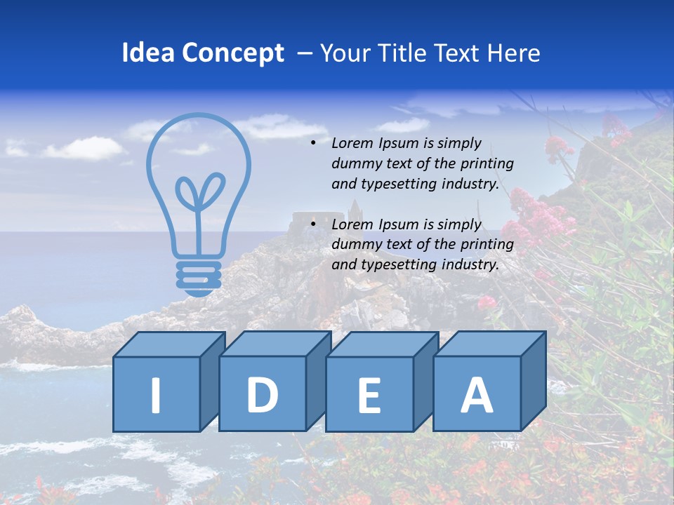 Tourism Panorama House PowerPoint Template