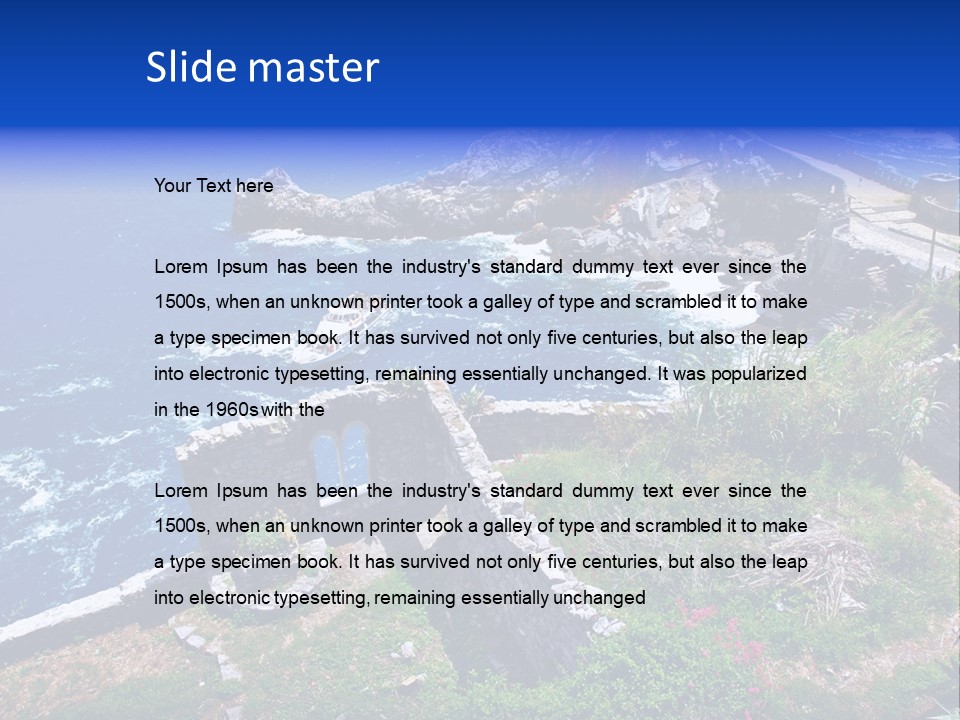 Coast Scenic Bay PowerPoint Template