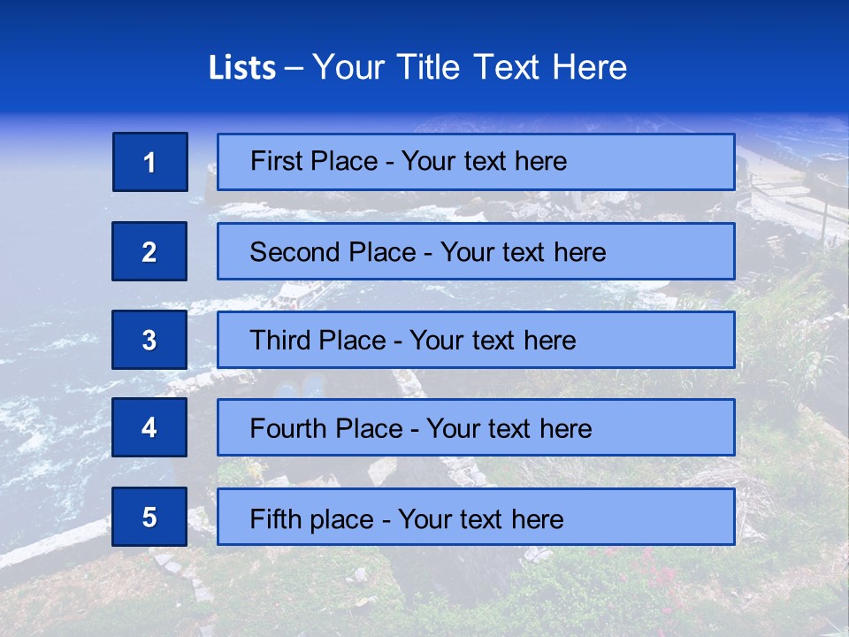 Coast Scenic Bay PowerPoint Template