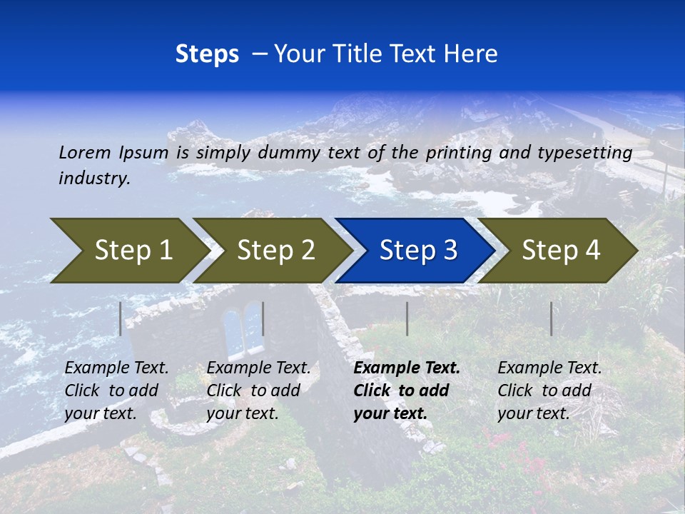 Coast Scenic Bay PowerPoint Template
