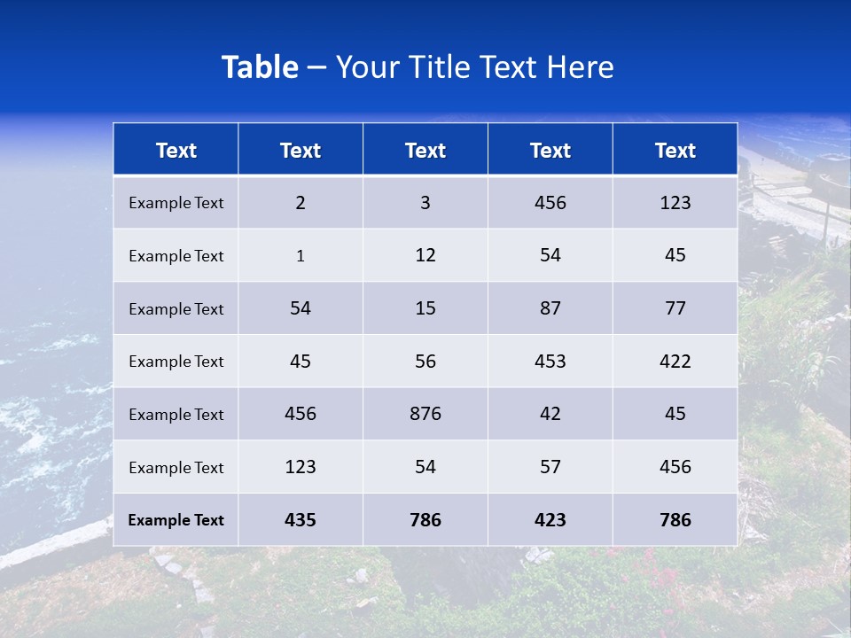 Coast Scenic Bay PowerPoint Template