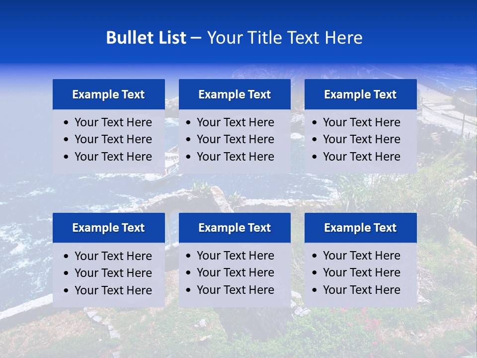 Coast Scenic Bay PowerPoint Template