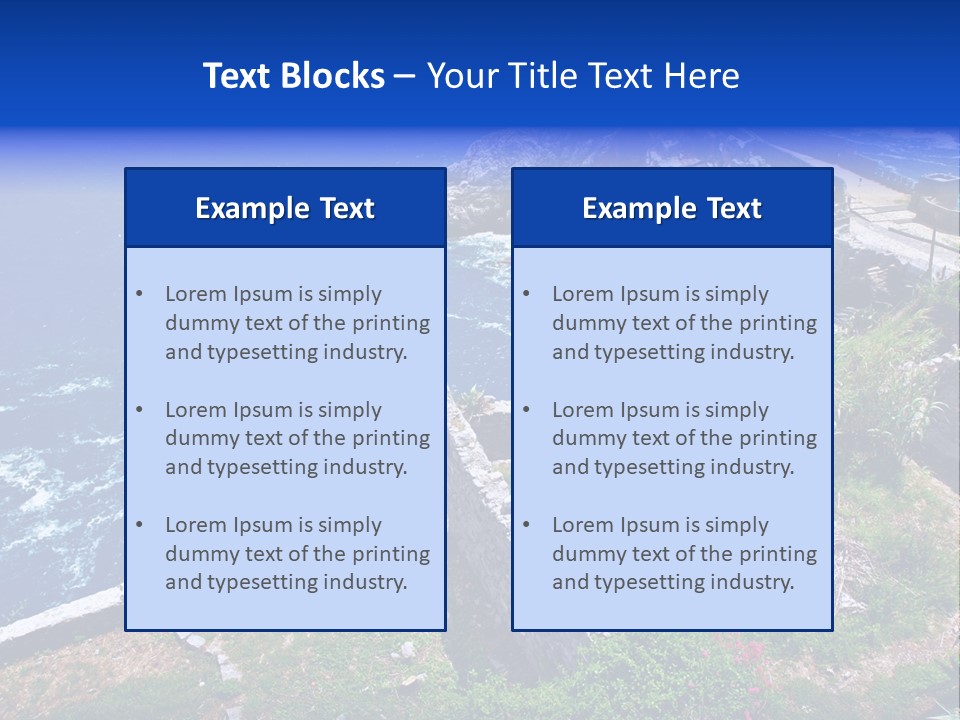 Coast Scenic Bay PowerPoint Template