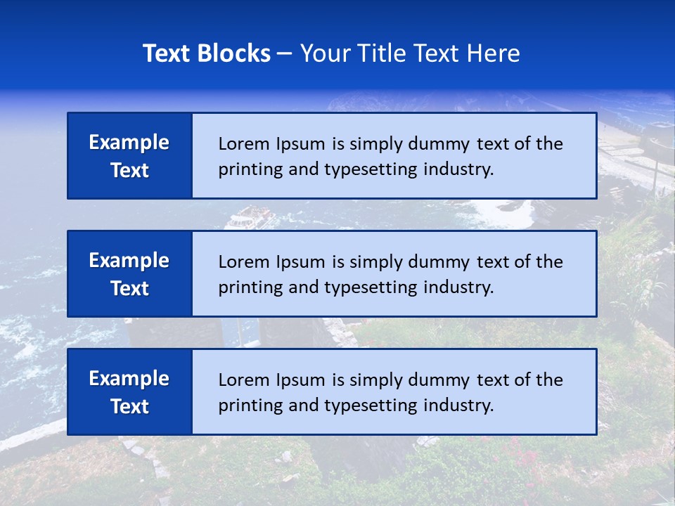 Coast Scenic Bay PowerPoint Template