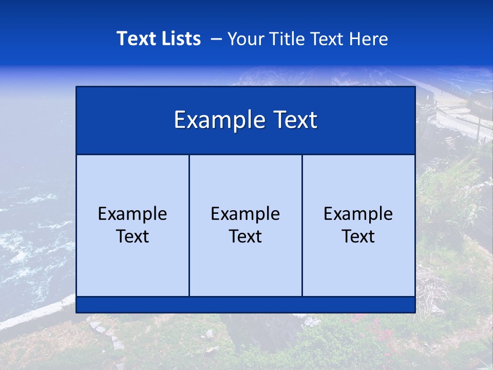 Coast Scenic Bay PowerPoint Template
