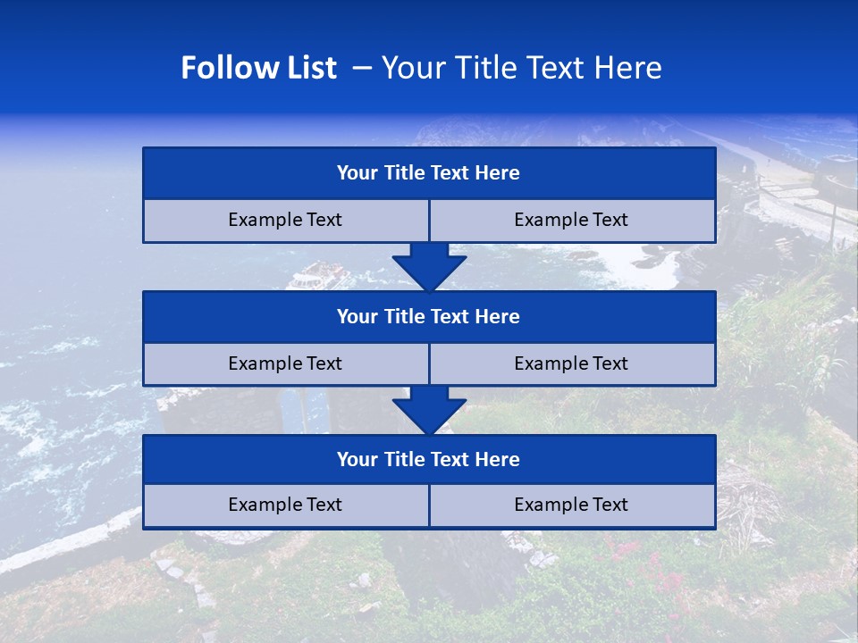 Coast Scenic Bay PowerPoint Template