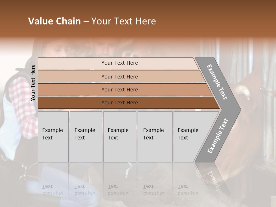 Cows Knelt Woman PowerPoint Template