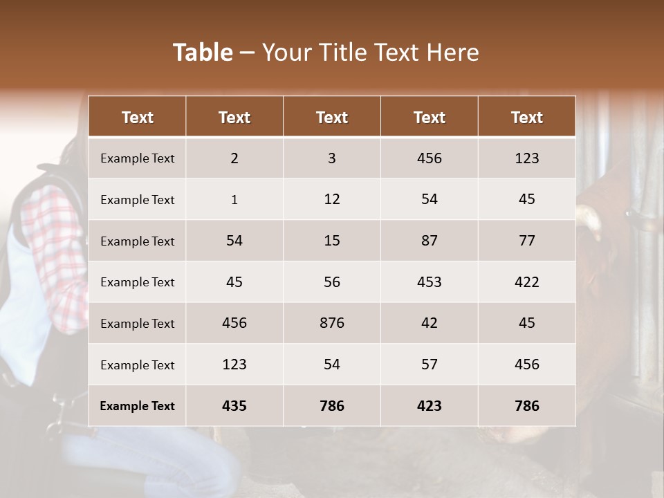 Cows Knelt Woman PowerPoint Template