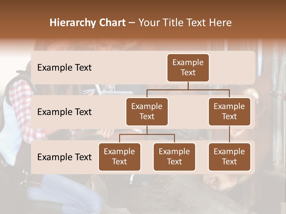 Cows Knelt Woman PowerPoint Template