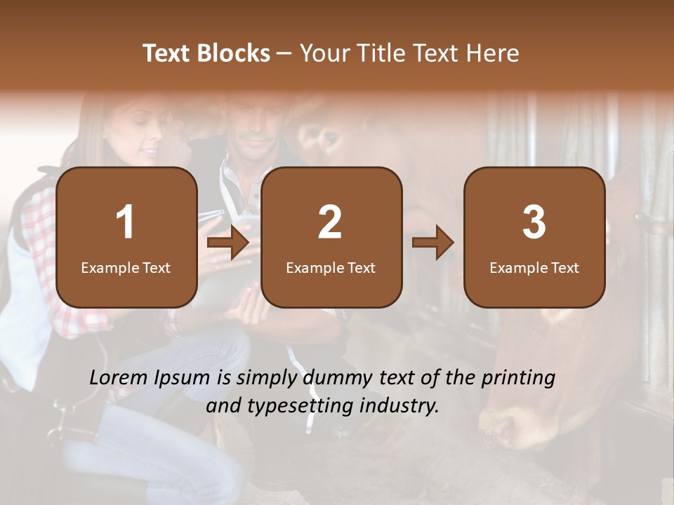 Cows Knelt Woman PowerPoint Template