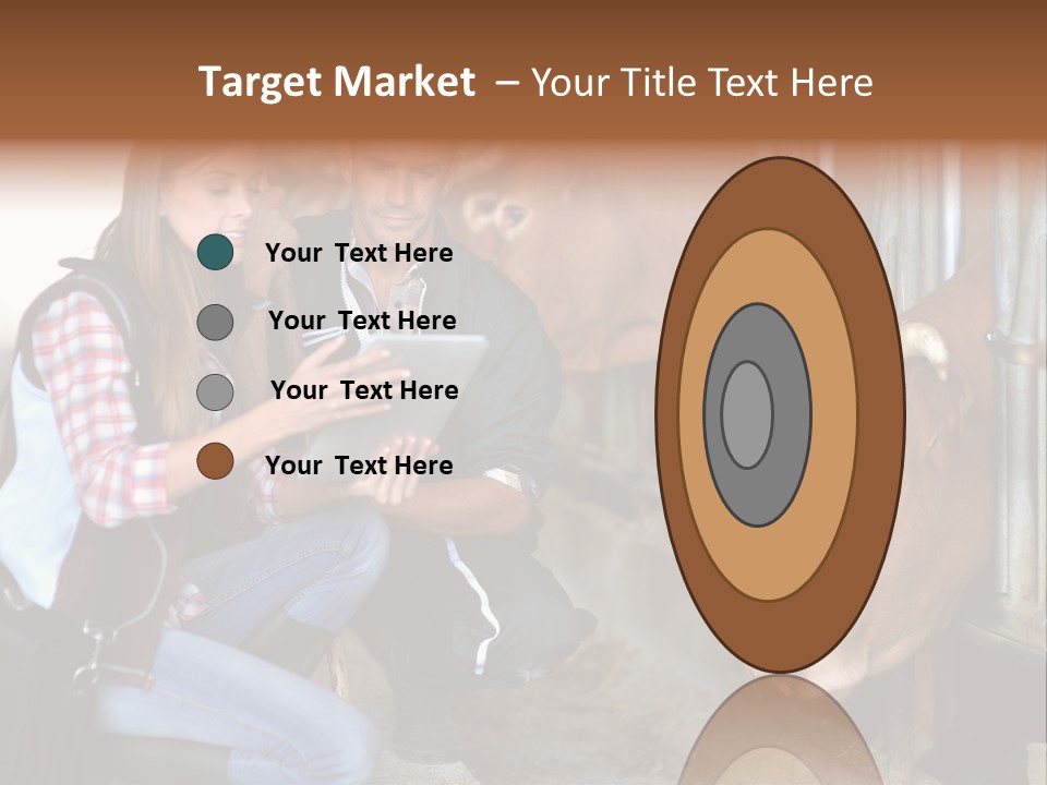 Cows Knelt Woman PowerPoint Template