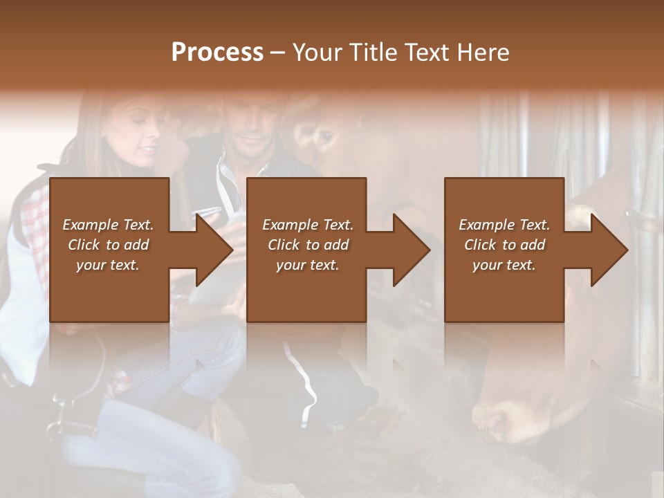 Cows Knelt Woman PowerPoint Template