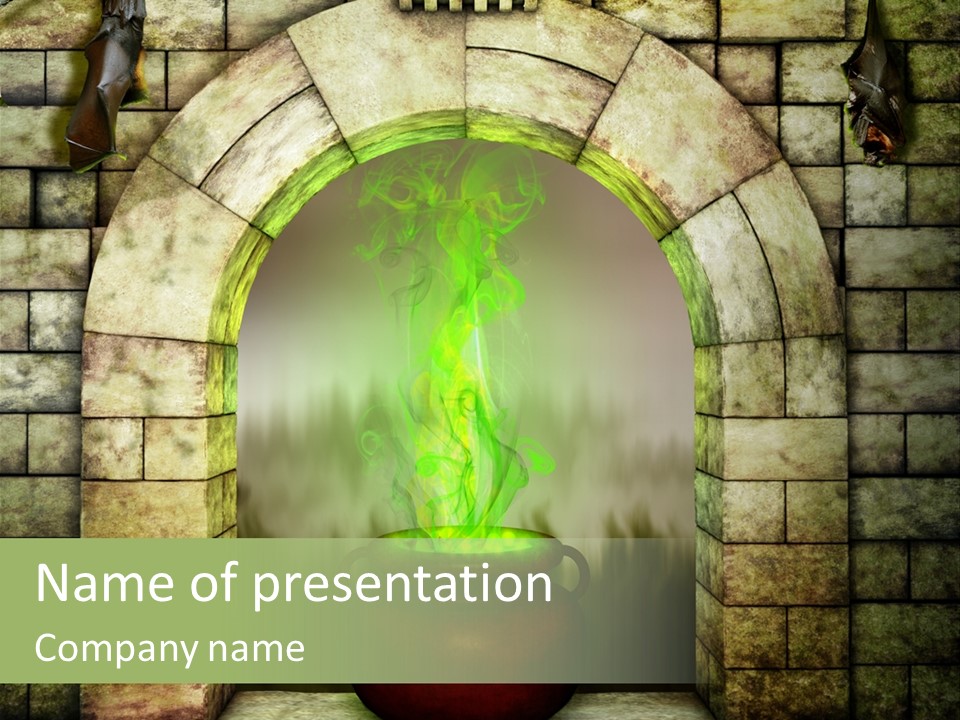 Building Art Evil PowerPoint Template