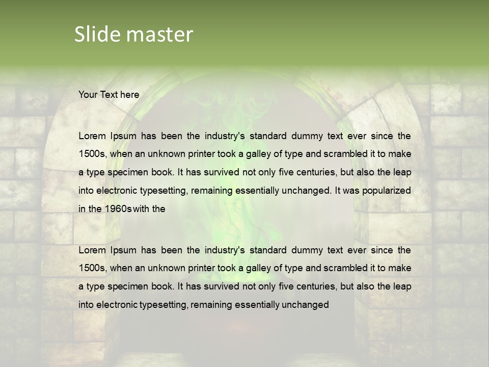 Building Art Evil PowerPoint Template