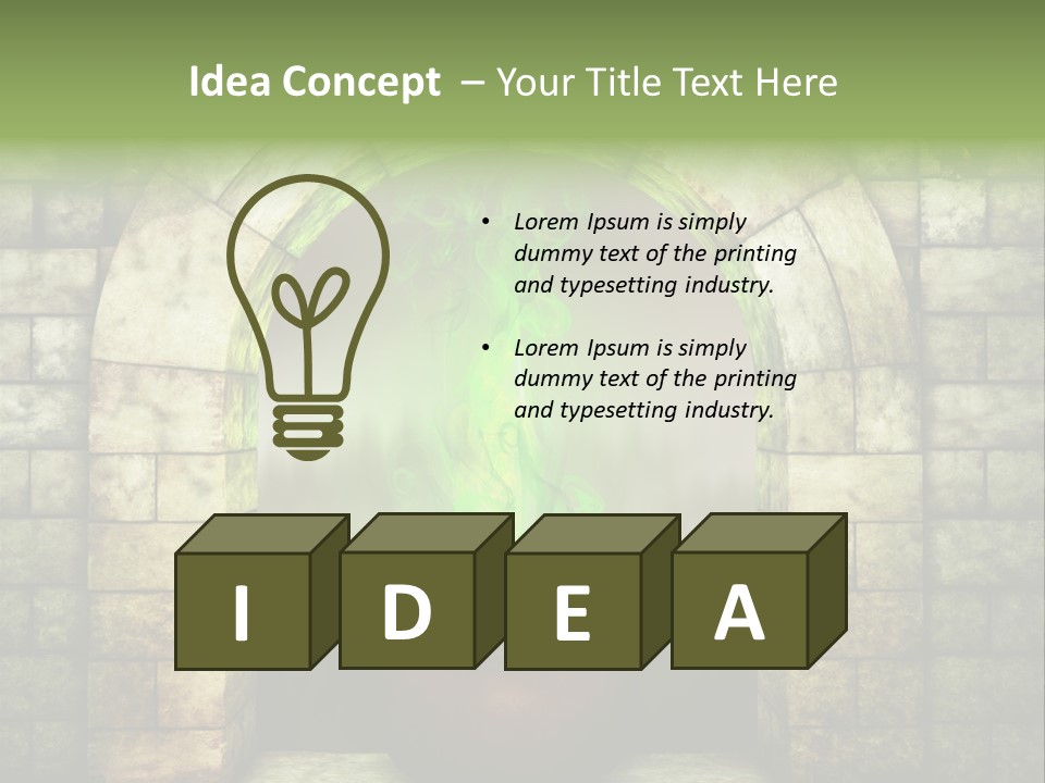 Building Art Evil PowerPoint Template