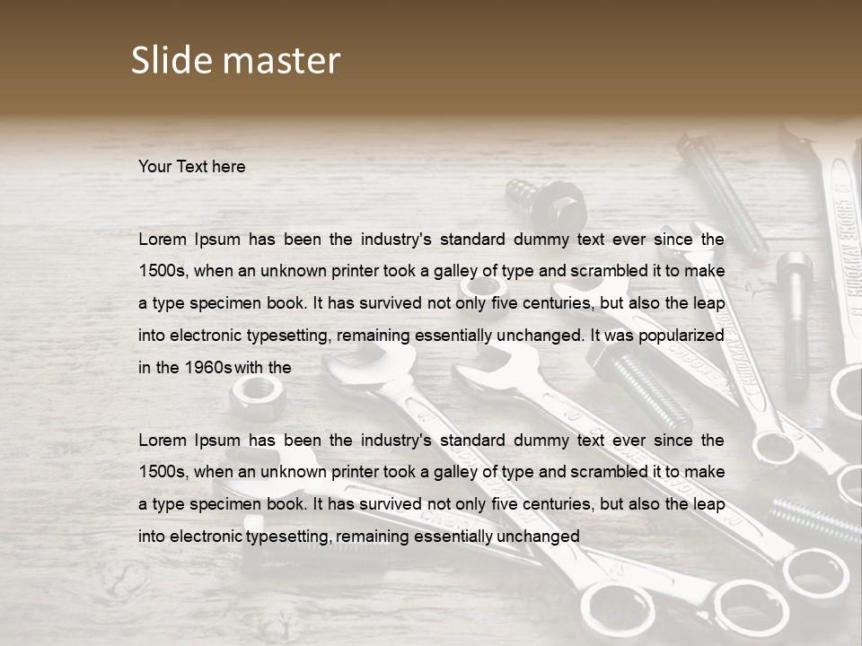 Tool Old Object PowerPoint Template