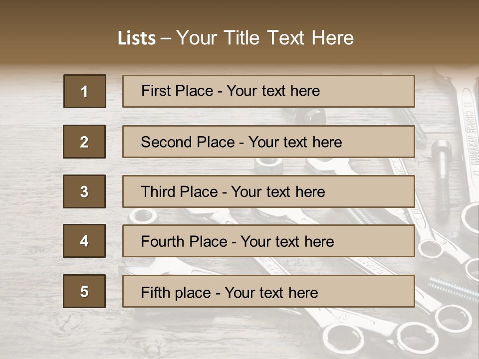 Tool Old Object PowerPoint Template