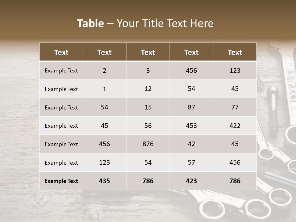 Tool Old Object PowerPoint Template