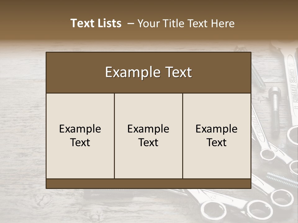 Tool Old Object PowerPoint Template