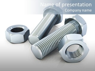 Nut Illustration Fasten PowerPoint Template