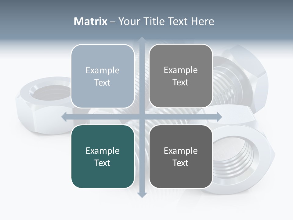 Nut Illustration Fasten PowerPoint Template