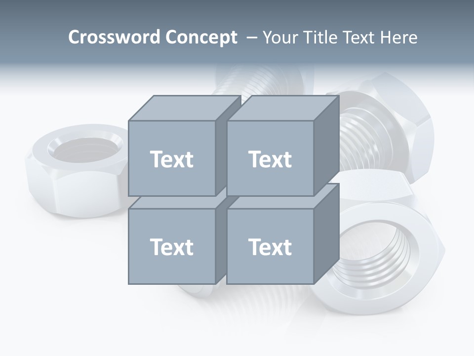 Nut Illustration Fasten PowerPoint Template