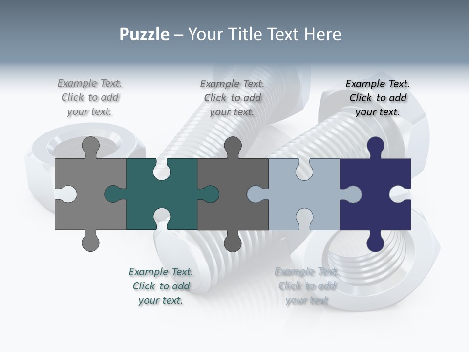 Nut Illustration Fasten PowerPoint Template