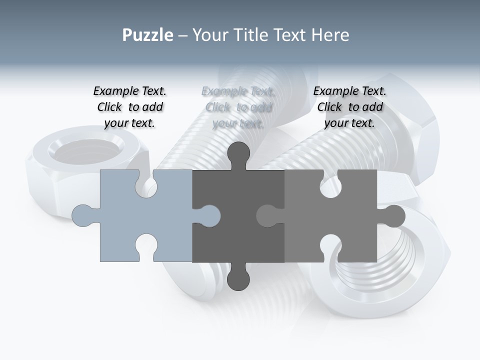 Nut Illustration Fasten PowerPoint Template