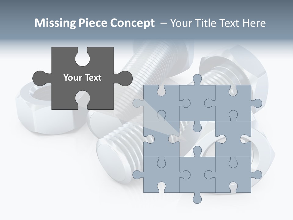 Nut Illustration Fasten PowerPoint Template