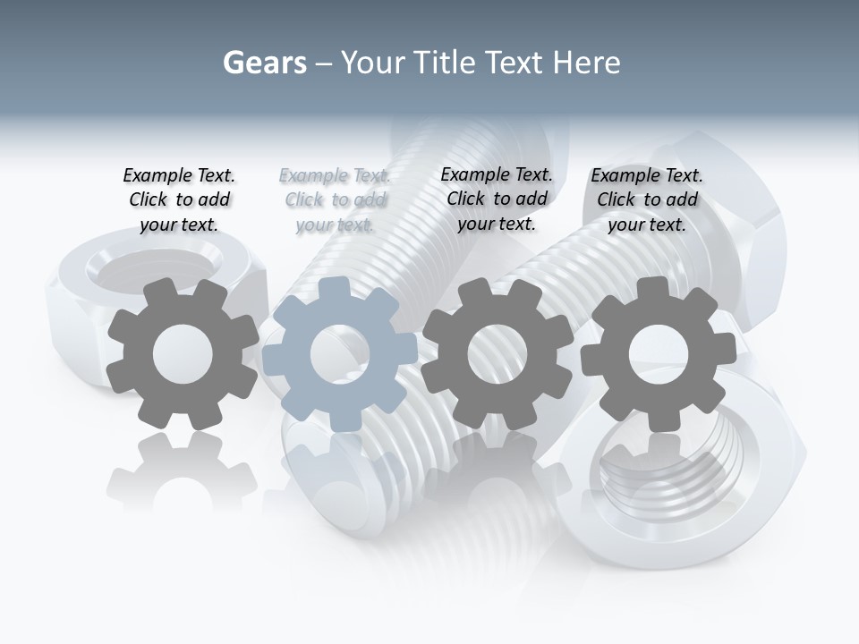 Nut Illustration Fasten PowerPoint Template