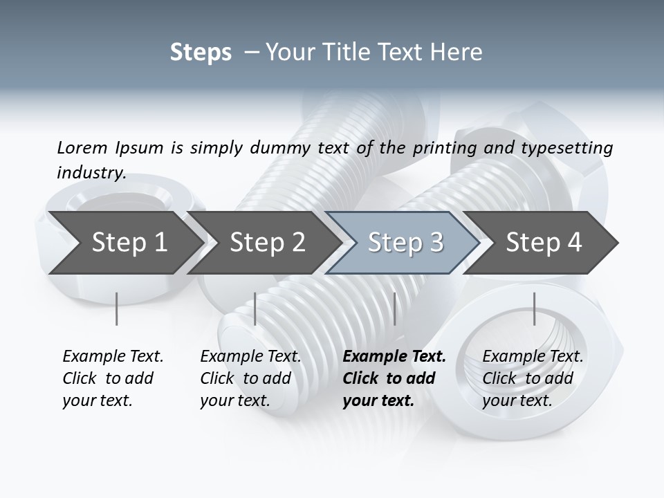 Nut Illustration Fasten PowerPoint Template