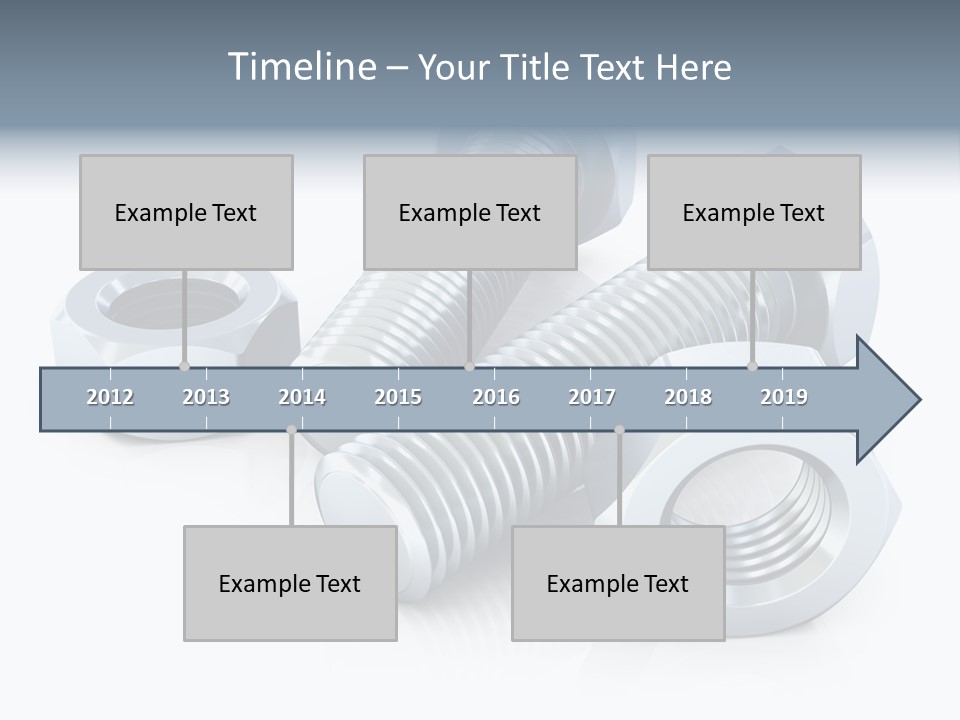 Nut Illustration Fasten PowerPoint Template