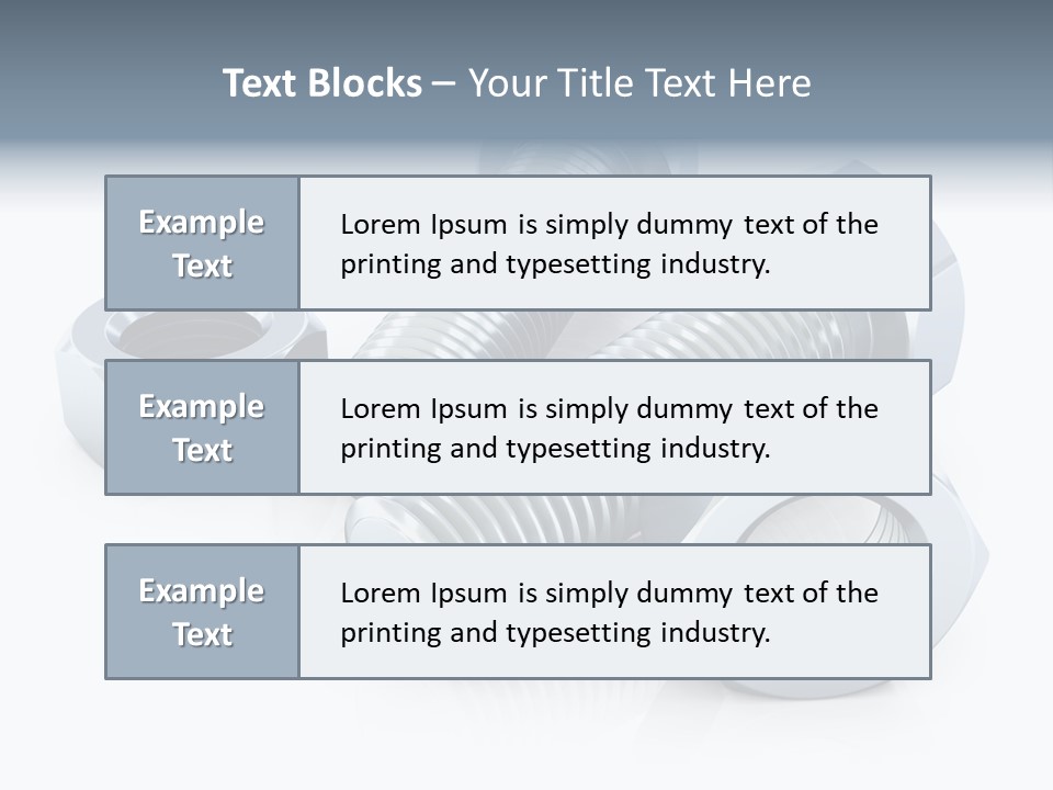 Nut Illustration Fasten PowerPoint Template