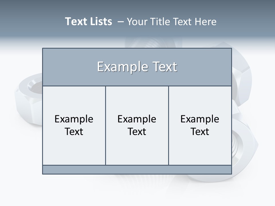Nut Illustration Fasten PowerPoint Template