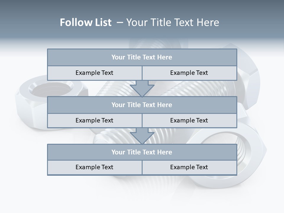 Nut Illustration Fasten PowerPoint Template