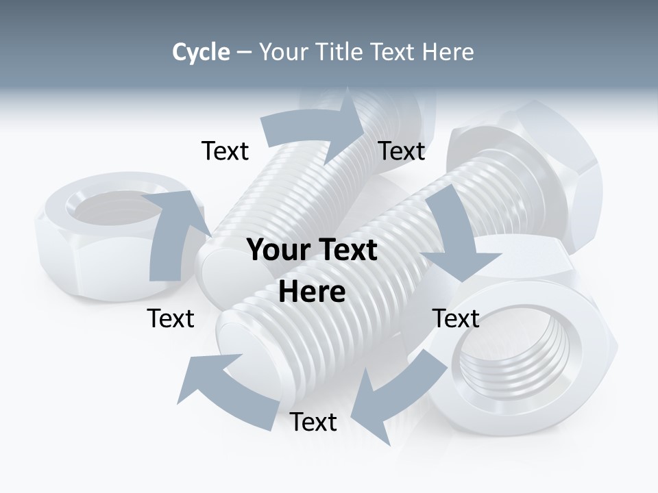 Nut Illustration Fasten PowerPoint Template