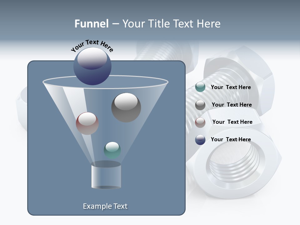 Nut Illustration Fasten PowerPoint Template