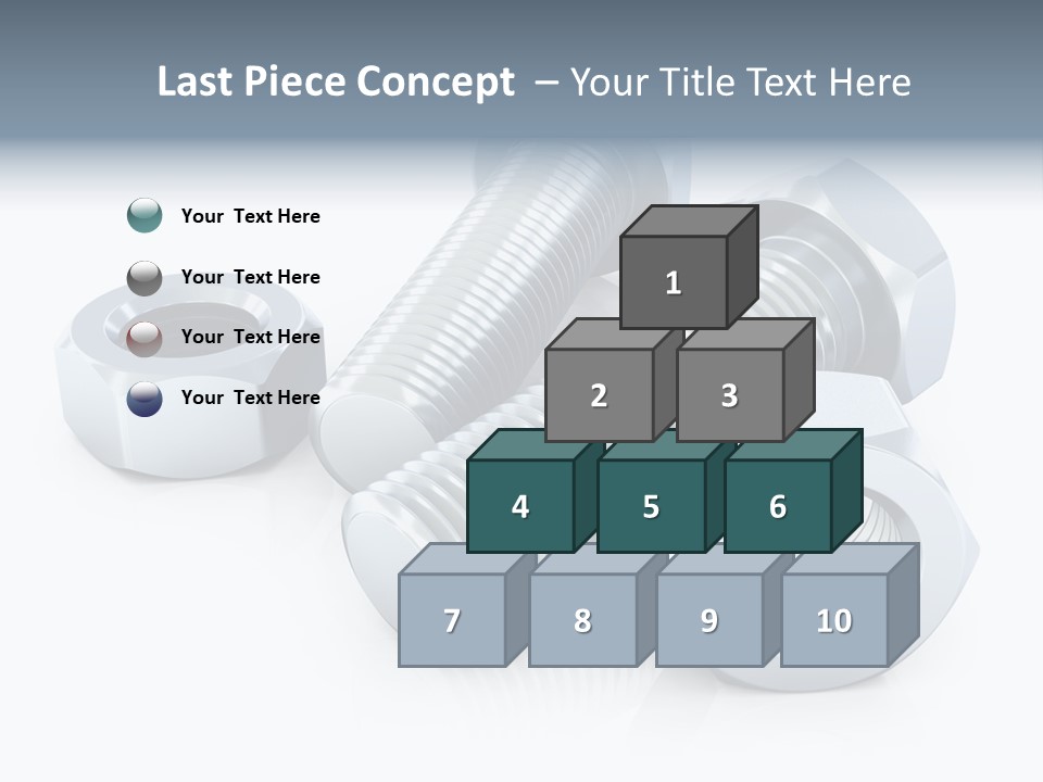 Nut Illustration Fasten PowerPoint Template