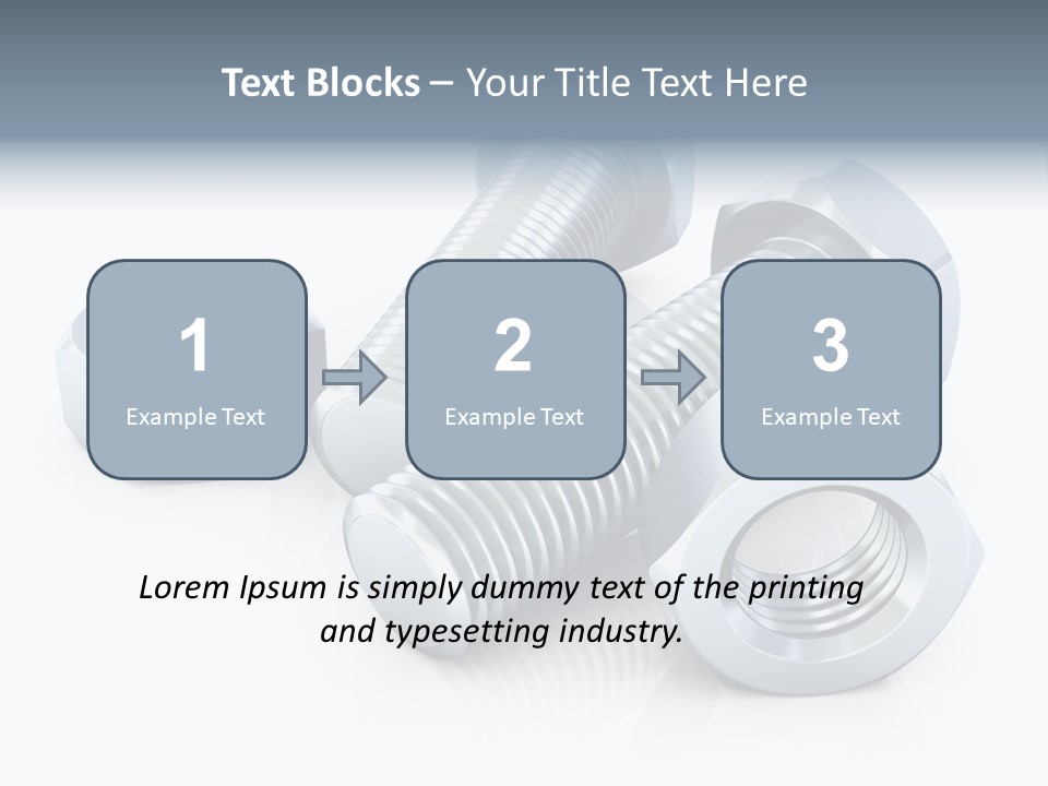 Nut Illustration Fasten PowerPoint Template