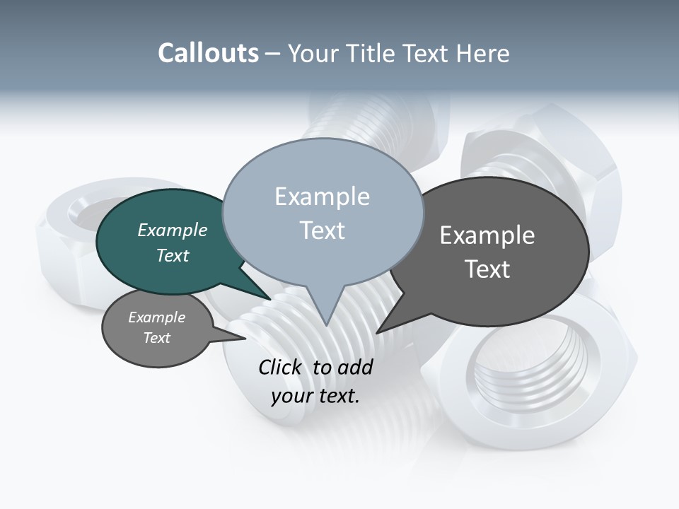 Nut Illustration Fasten PowerPoint Template