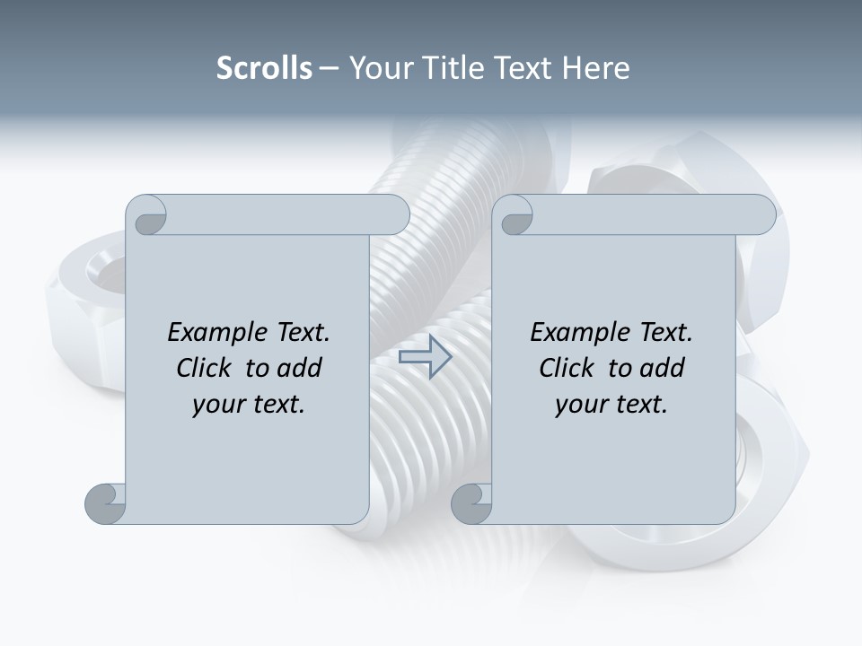 Nut Illustration Fasten PowerPoint Template