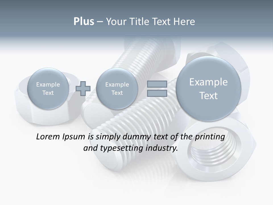 Nut Illustration Fasten PowerPoint Template