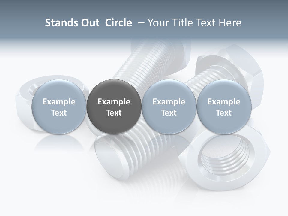 Nut Illustration Fasten PowerPoint Template