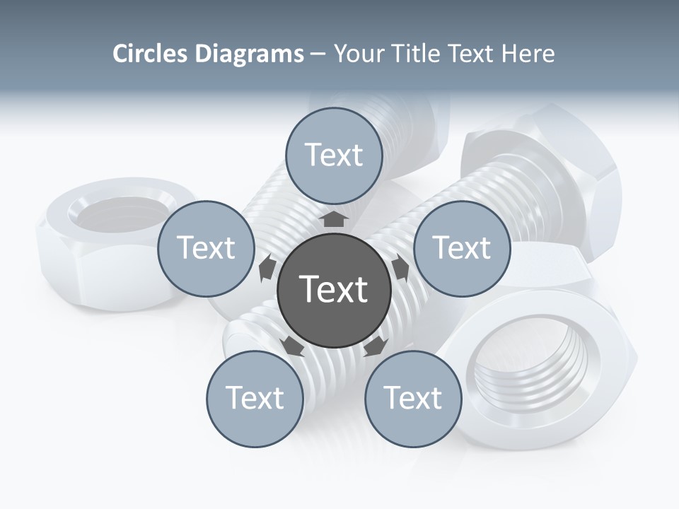 Nut Illustration Fasten PowerPoint Template