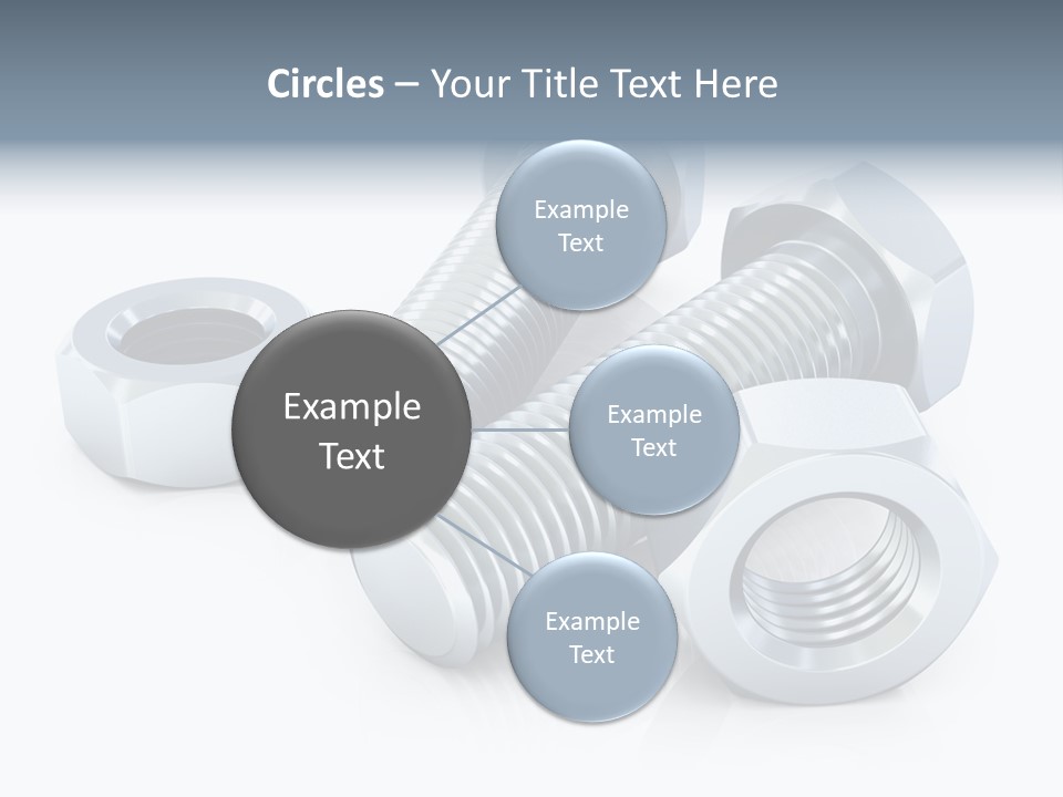Nut Illustration Fasten PowerPoint Template