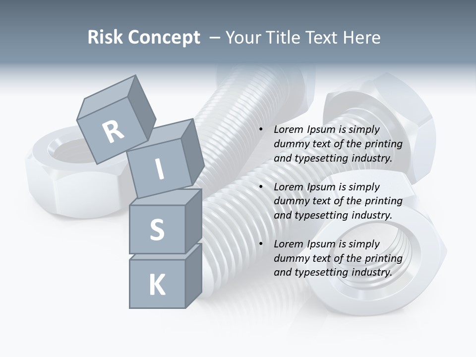 Nut Illustration Fasten PowerPoint Template